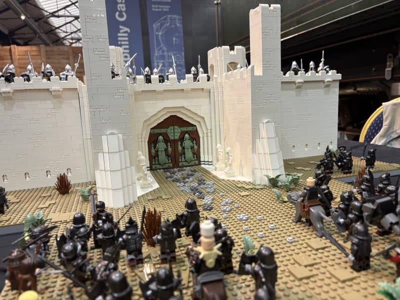 LOTR LEGO castle model at Great Western Brick Show 2026 in Swindon, Wiltshire