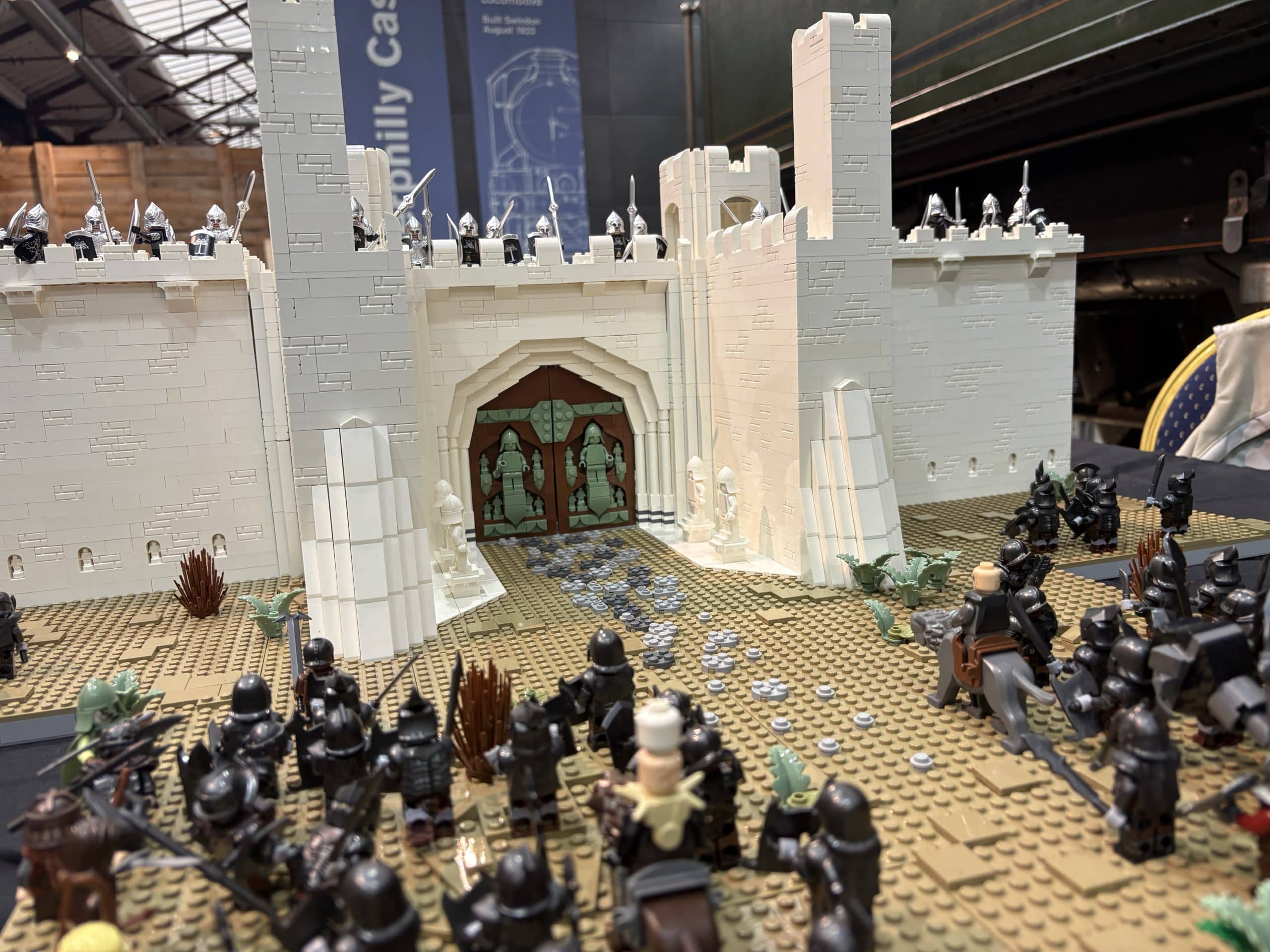 LOTR LEGO castle model at Great Western Brick Show 2026 in Swindon, Wiltshire